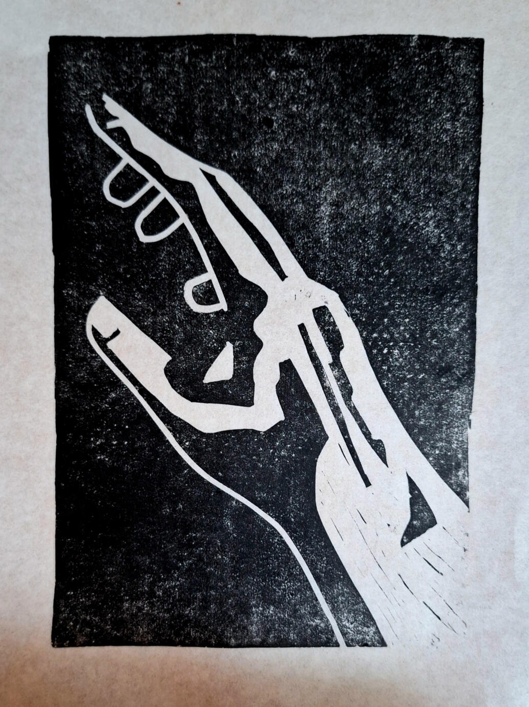 Untitled, 2024, linileumprint, 30 x 21cm